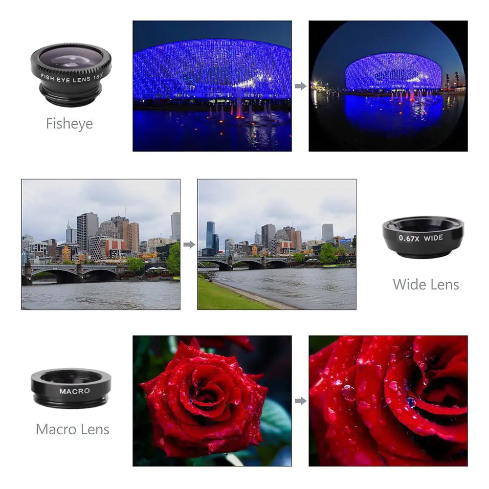 Paquete de Lentes para Smartphone y Selfie 10 en 1