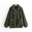 Autumn & Winter Lamb Hair Pocket Cotton Coat