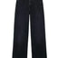 Pantalones de mezclilla de pierna ancha rectos de cintura alta para mujeres