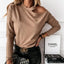 Suéter Elegante de Cuello Redondo para Mujeres Modernas