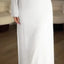 Elegant Long Sleeve Split Dress for Women