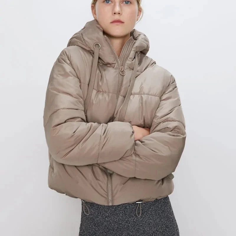 Cotton Padded Hooded Jacket for Winter Comfort