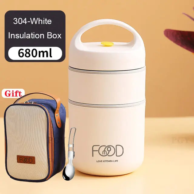 Premium Stainless Steel Vacuum Thermal Lunch Box