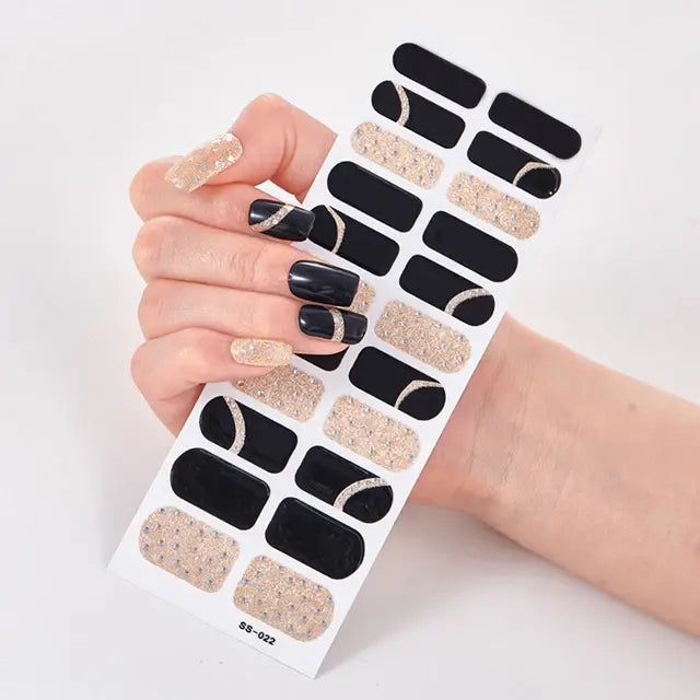Premium DIY Gel Nail Stickers for Effortless Glam