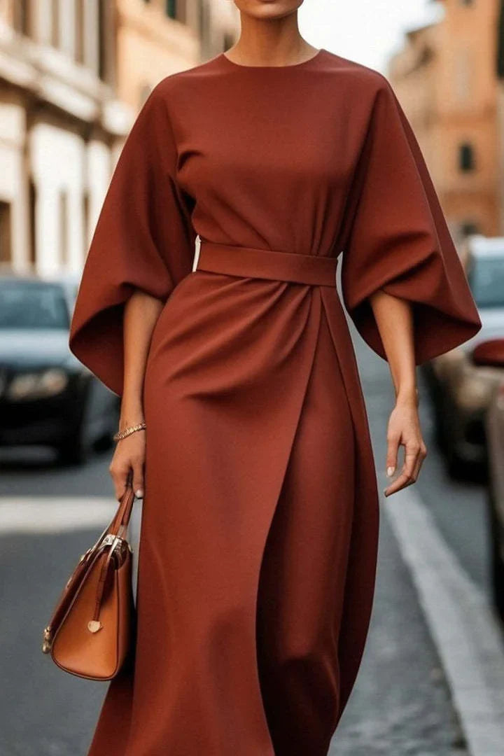 Elegant Batwing Sleeve Dress for Women