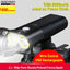 GACIRON 400-1800 Lúmenes Luz Delantera Recargable por USB para Bicicleta