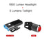 GACIRON 400-1800 Lúmenes Luz Delantera Recargable por USB para Bicicleta