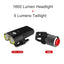 GACIRON 400-1800 Lúmenes Luz Delantera Recargable por USB para Bicicleta