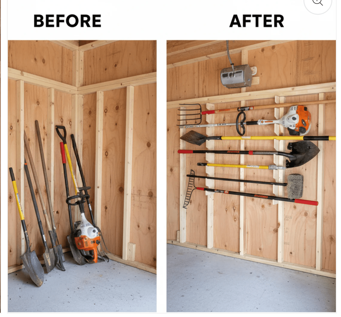 Ultimate Garden Tool Storage Rack – 36" Wall-Mounted Organizer
