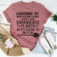 Camiseta con consejos de jardinería