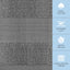 Serviettes Douces de la Collection Resort 16x27 pouces 6 Pack Gris Fumée