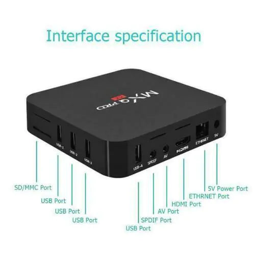 MXQ Pro 4K Ultra HD Smart TV Box Media Player