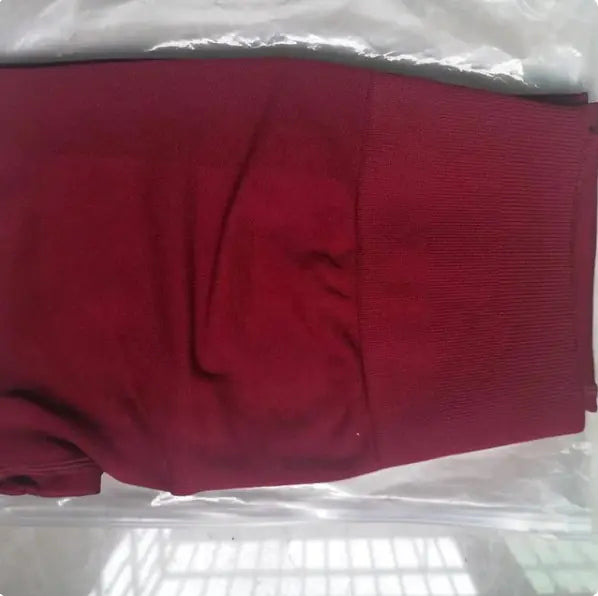Leggings taille haute à fronces pour femmes