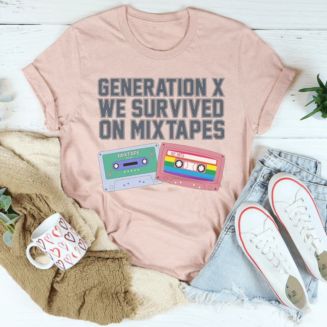 Camiseta Generation X Sobrevivimos Con Mixtapes
