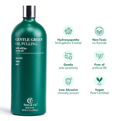 Gentle Green Oil Pulling Mouthwash – Enamel Support & Gum Health - Korvel