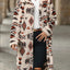 Geometric Pocketed Dropped Shoulder Coat - Korvel