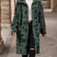 Geometric Pocketed Dropped Shoulder Coat - Korvel