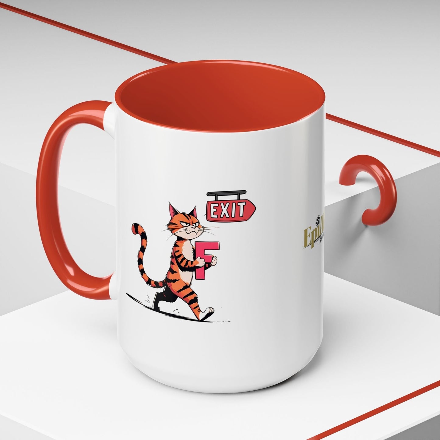 Mug à café Chat Getting the F Outta Here