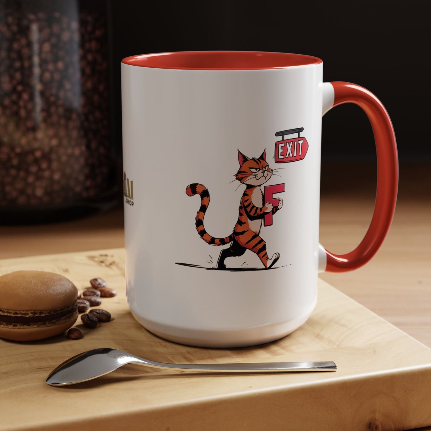 Mug à café Chat Getting the F Outta Here