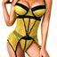 Ensemble de lingerie garter Kaei&Shi Exotic Deep V Plunge