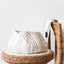 Cesta Lineal de Lana Ghana Blanca