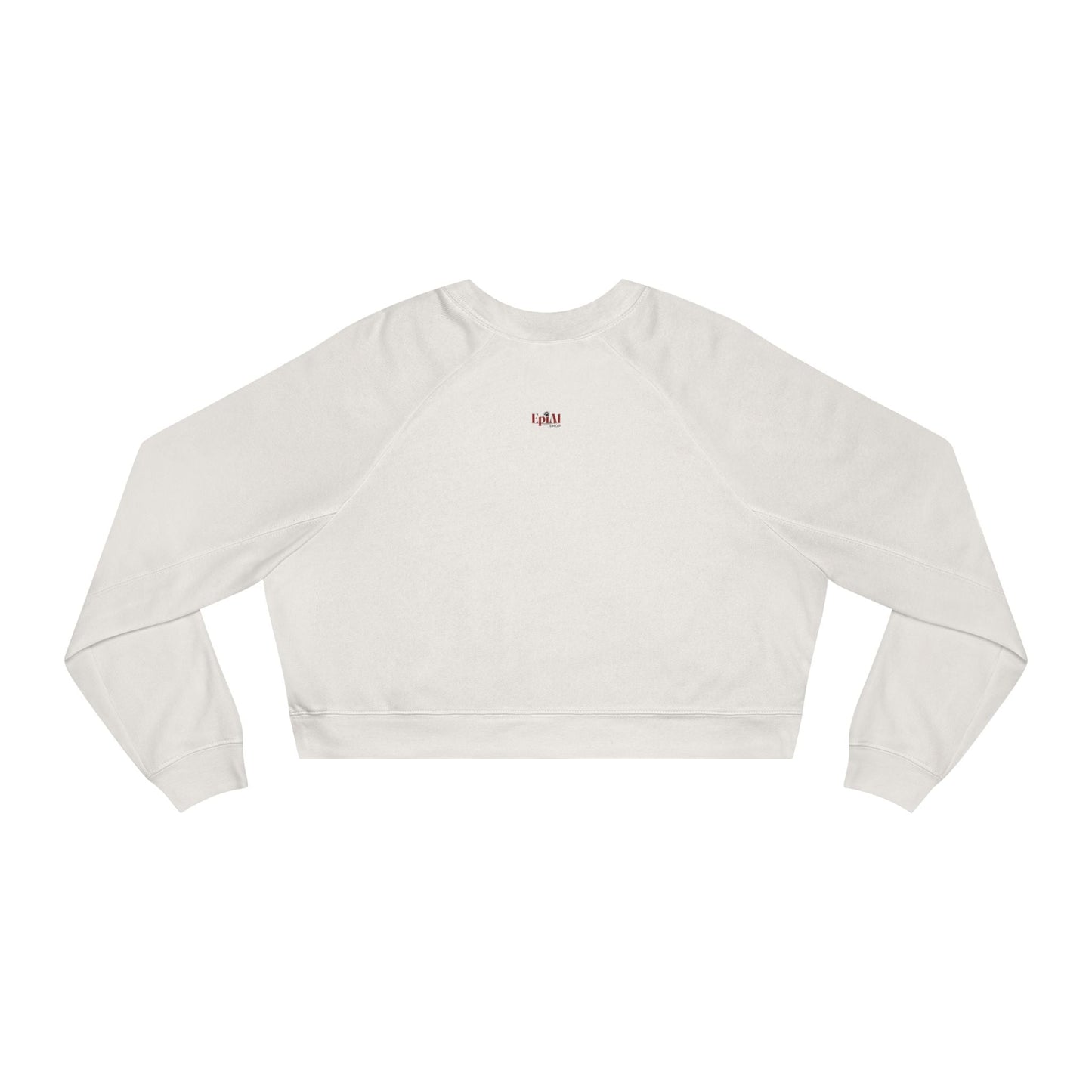 Whimsical Ghost and Cat Cropped Fleece Pullover for Women - Korvel