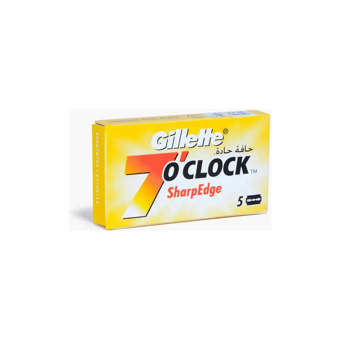 Lames de rasoir Gillette 7 O'Clock Sharp Edge - Pack de 20x5
