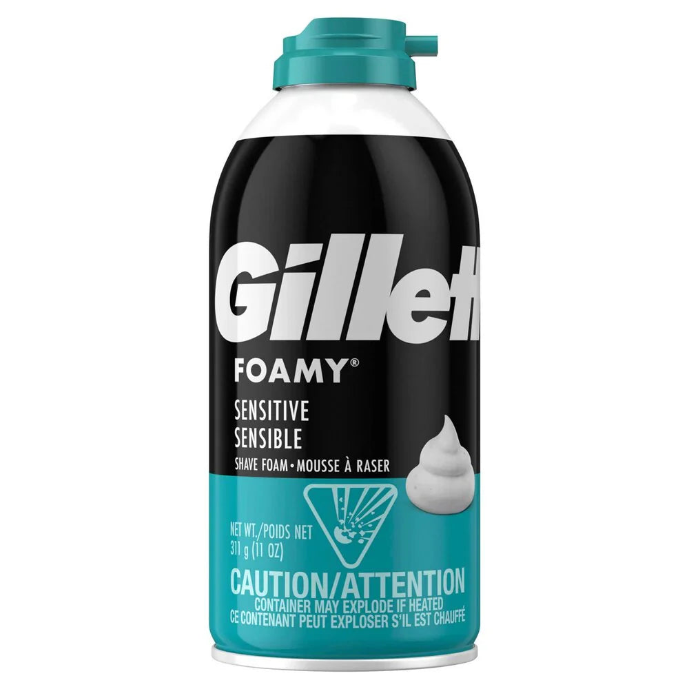 Mousse à raser Gillette Foamy pour peaux sensibles - 311 g