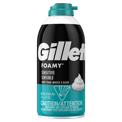 Gillette Foamy Espuma de Afeitar para Piel Sensible - 11 oz