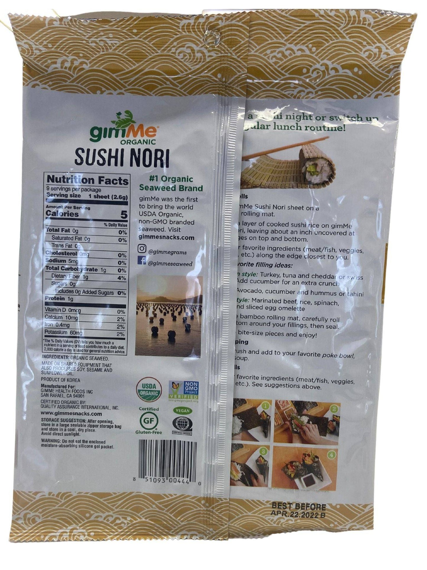 Organic Sushi Nori - Premium Seaweed Wraps