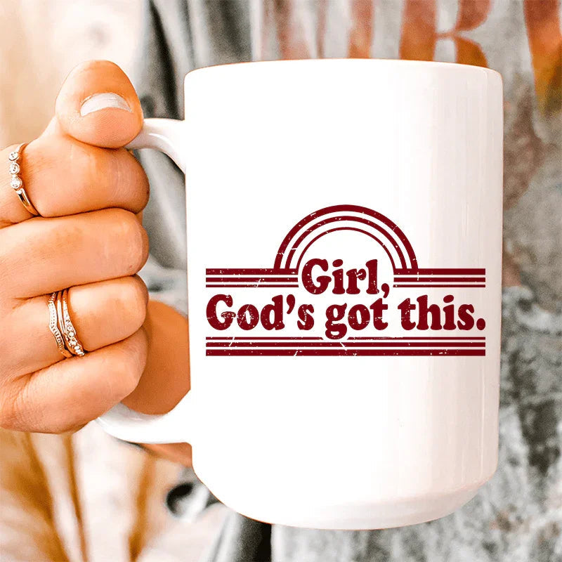 Girl God's Got This Ceramic Mug - 15 oz