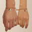 Charming Couple Magnet Bracelets Set in Gold