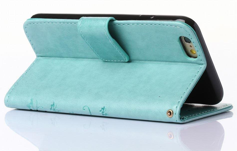 Girls Flip Wallet Case for iPhone 13/12 Mini - Stylish PU Leather