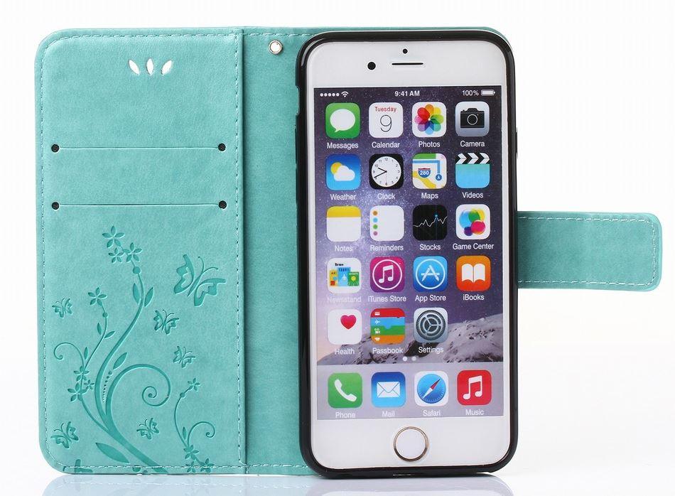 Girls Flip Wallet Case for iPhone 13/12 Mini - Stylish PU Leather