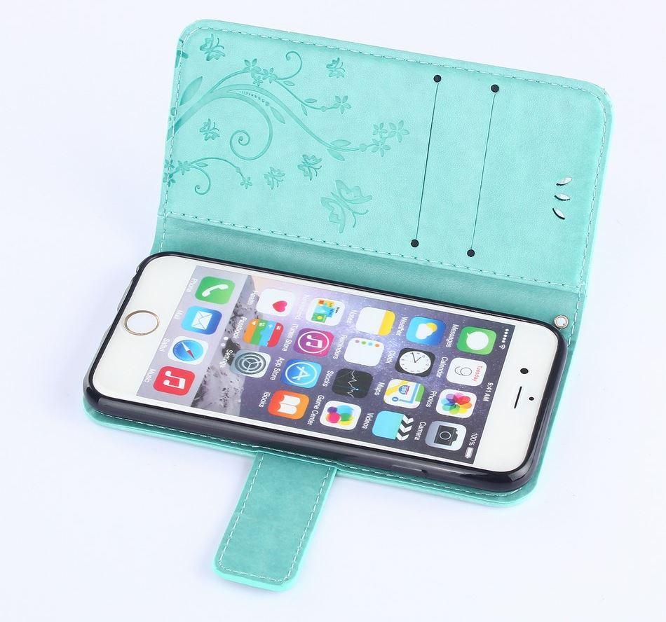 Girls Flip Wallet Case for iPhone 13/12 Mini - Stylish PU Leather