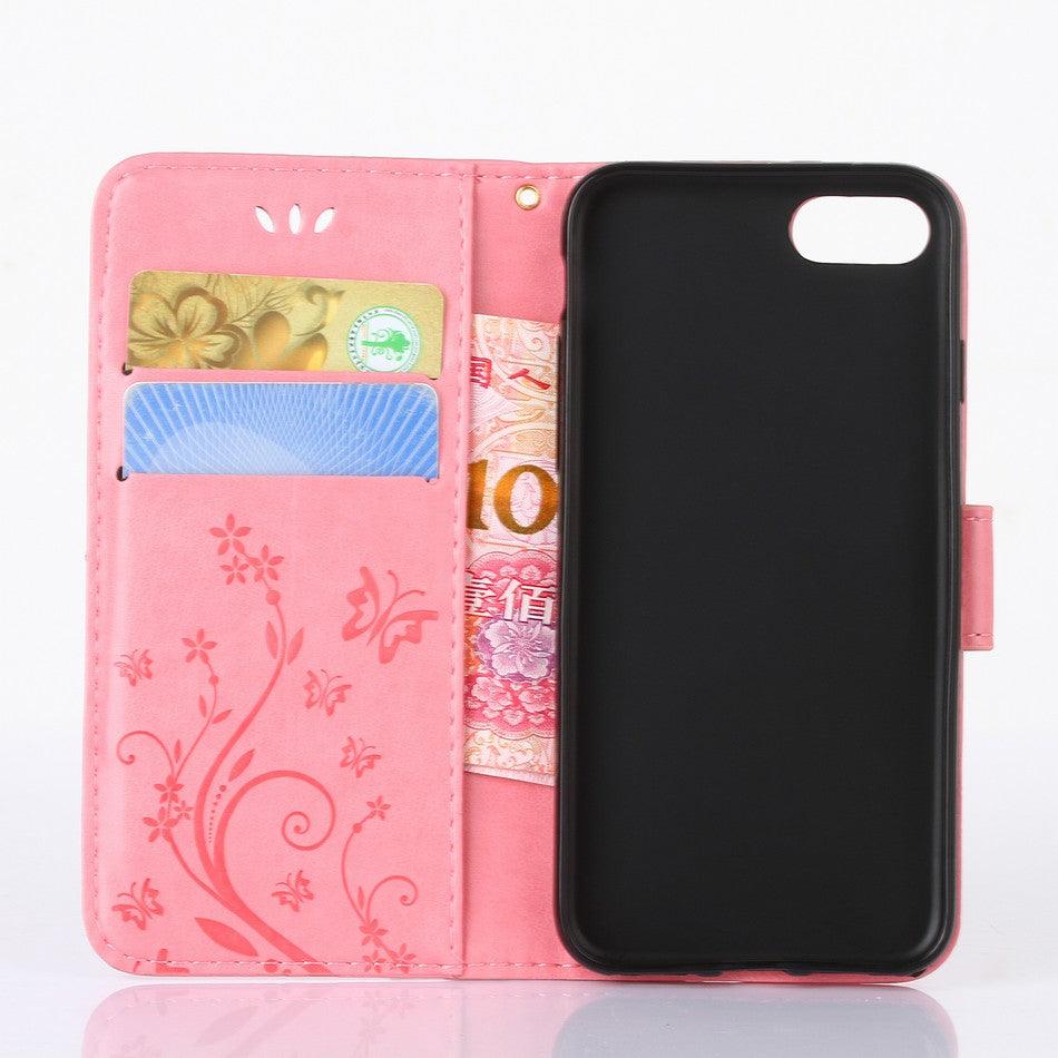 Girls Flip Wallet Case for iPhone 13/12 Mini - Stylish PU Leather