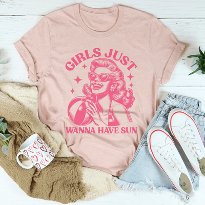 Camiseta "Las chicas solo quieren tener sol"