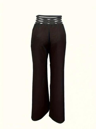 Girls' High Waist Solid Color Pants - Versatile Summer Style