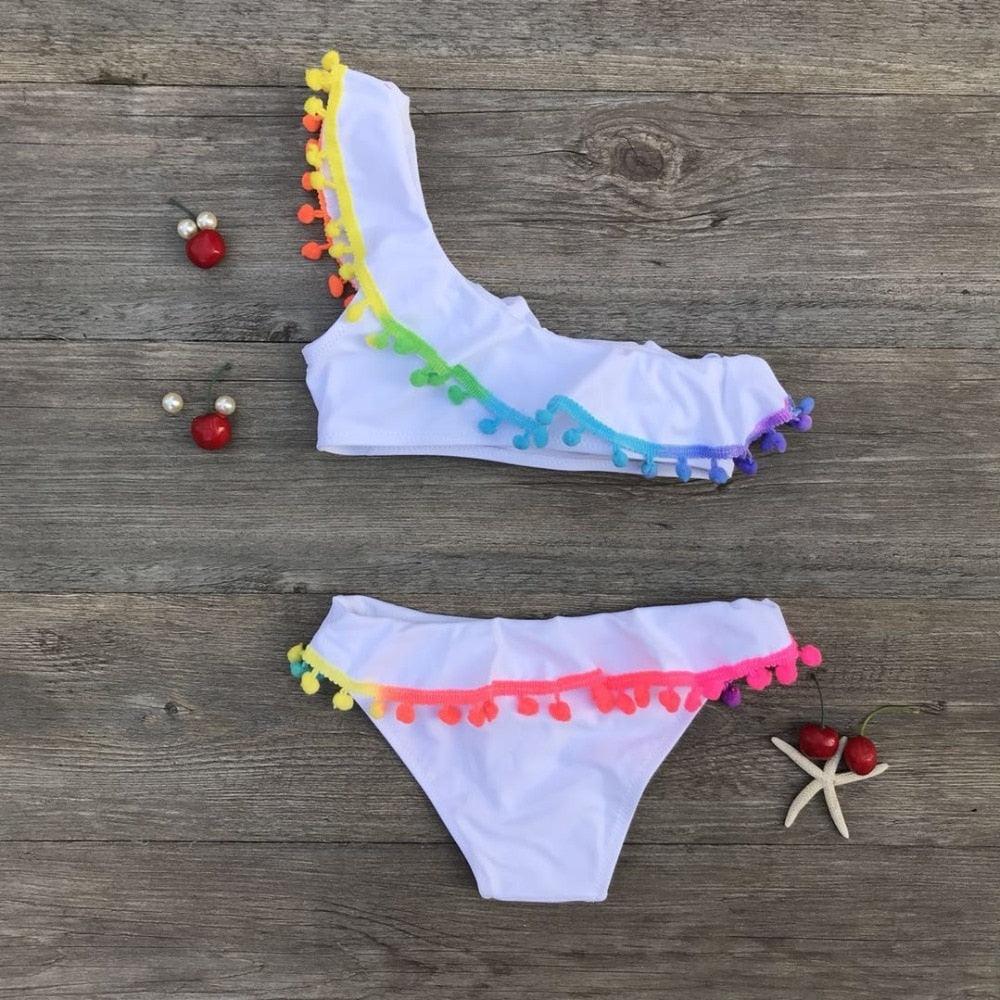 Conjunto de Bikini Clásico para Niñas - Ropa de Baño Premium para Niños Pequeños