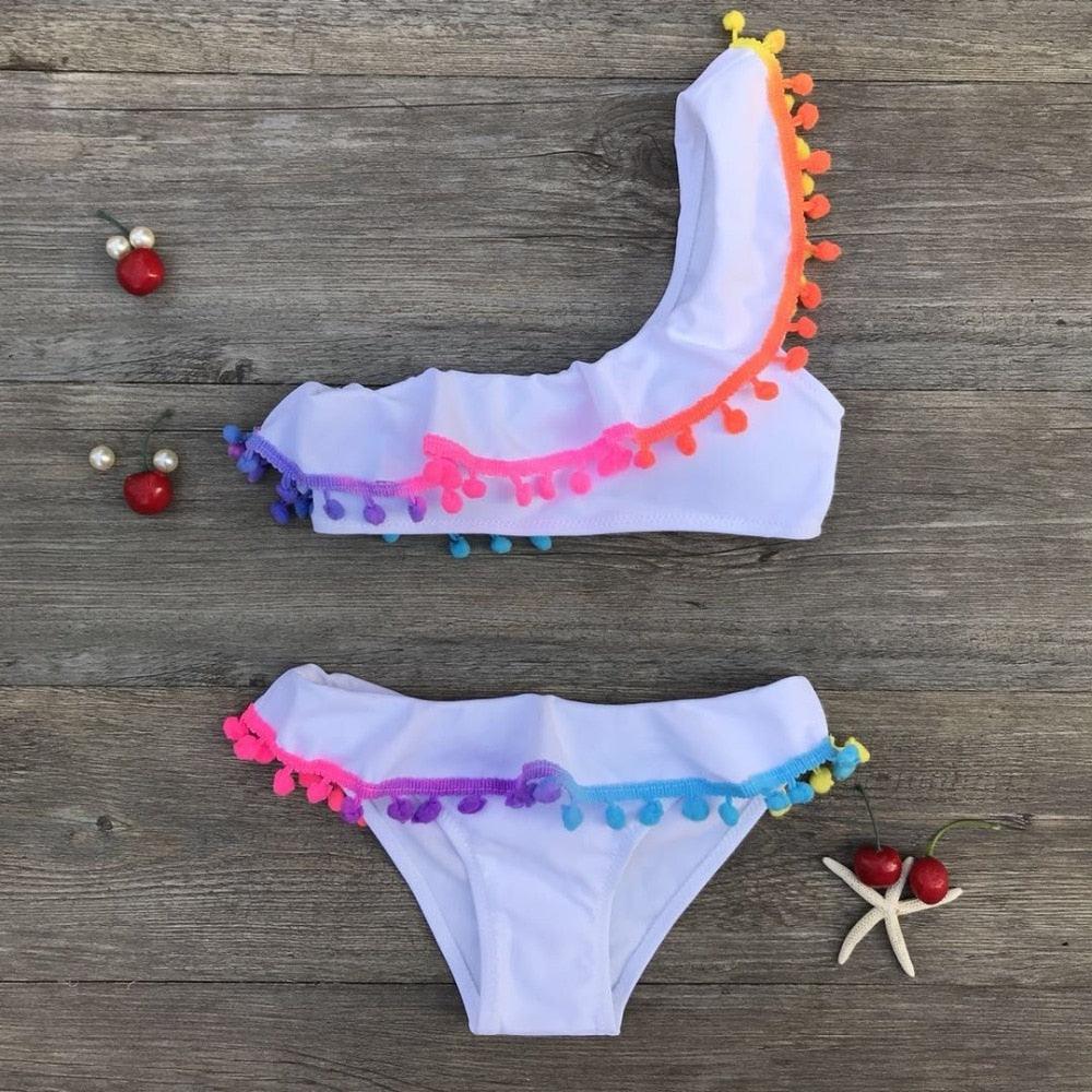 Conjunto de Bikini Clásico para Niñas - Ropa de Baño Premium para Niños Pequeños