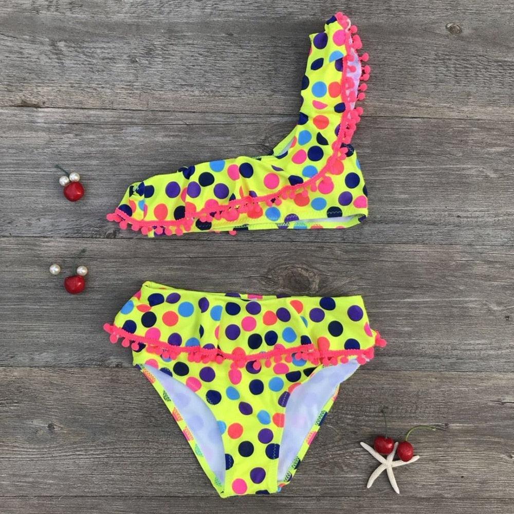 Conjunto de Bikini Clásico para Niñas - Ropa de Baño Premium para Niños Pequeños