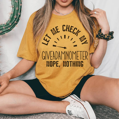 Camiseta Giveadamnometer