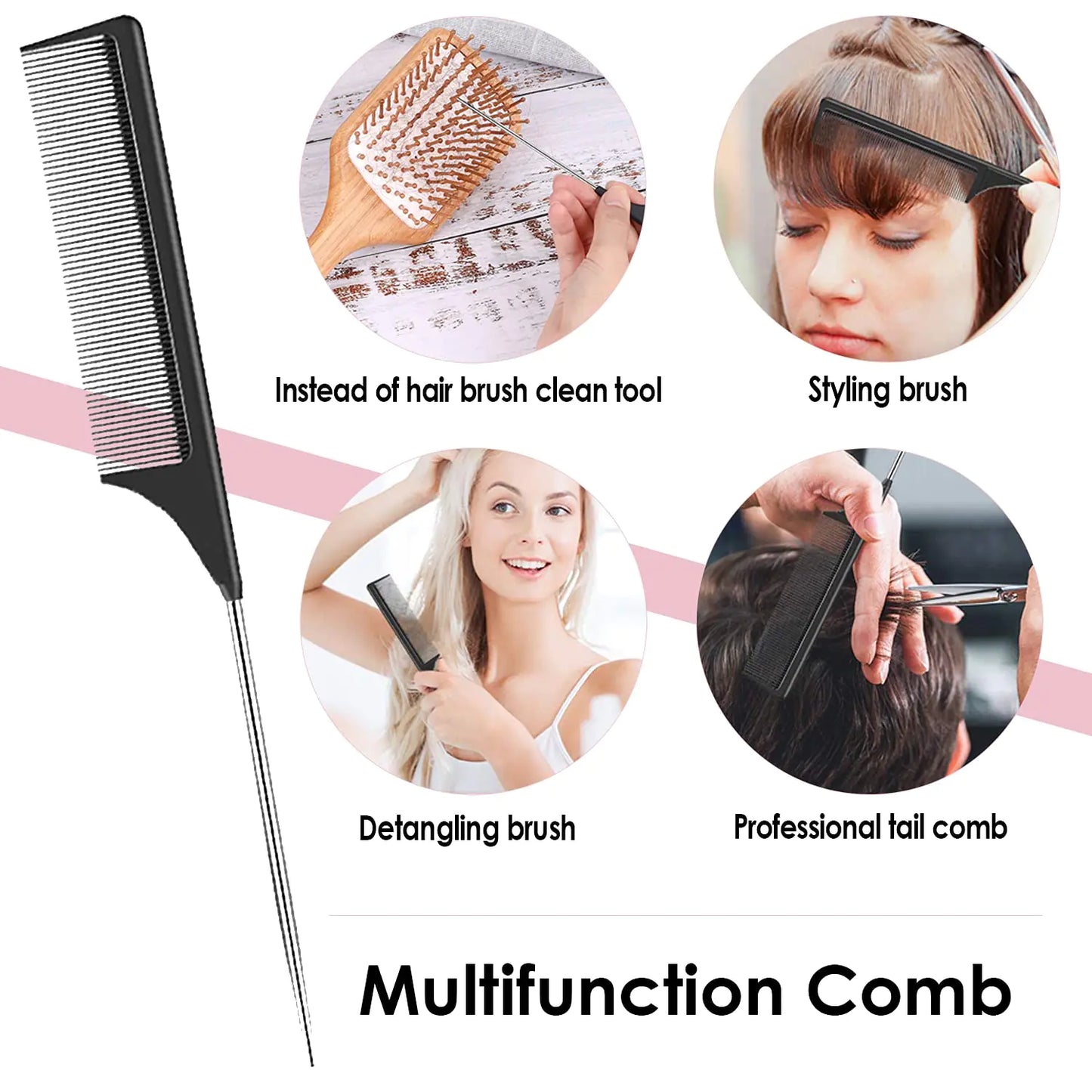 Brosse à cheveux en bambou écologique Sofmild pour tous les âges