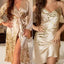 Ensemble de Chemise de Nuit et Robe en Satin à Imprimé Cerise