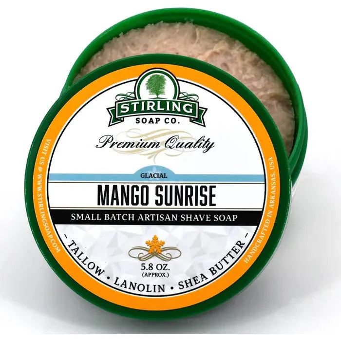 Collection de rasage glacial Mango Sunrise de Stirling Soap Co.