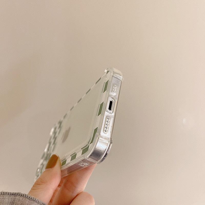 Funda de teléfono de silicona delgada y glamorosa con soporte para tarjetas para iPhone