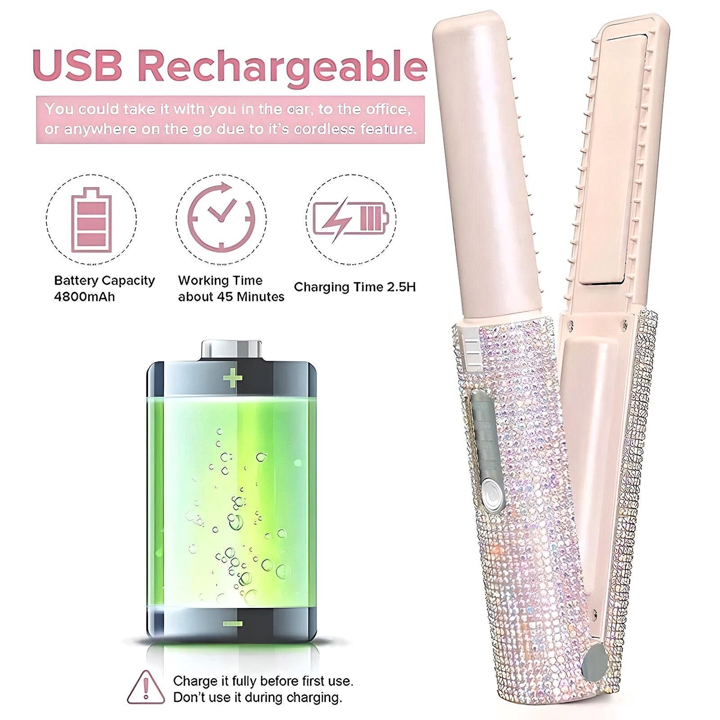 GlamSwirl Cordless Styler - Premium Hair Styling Tool