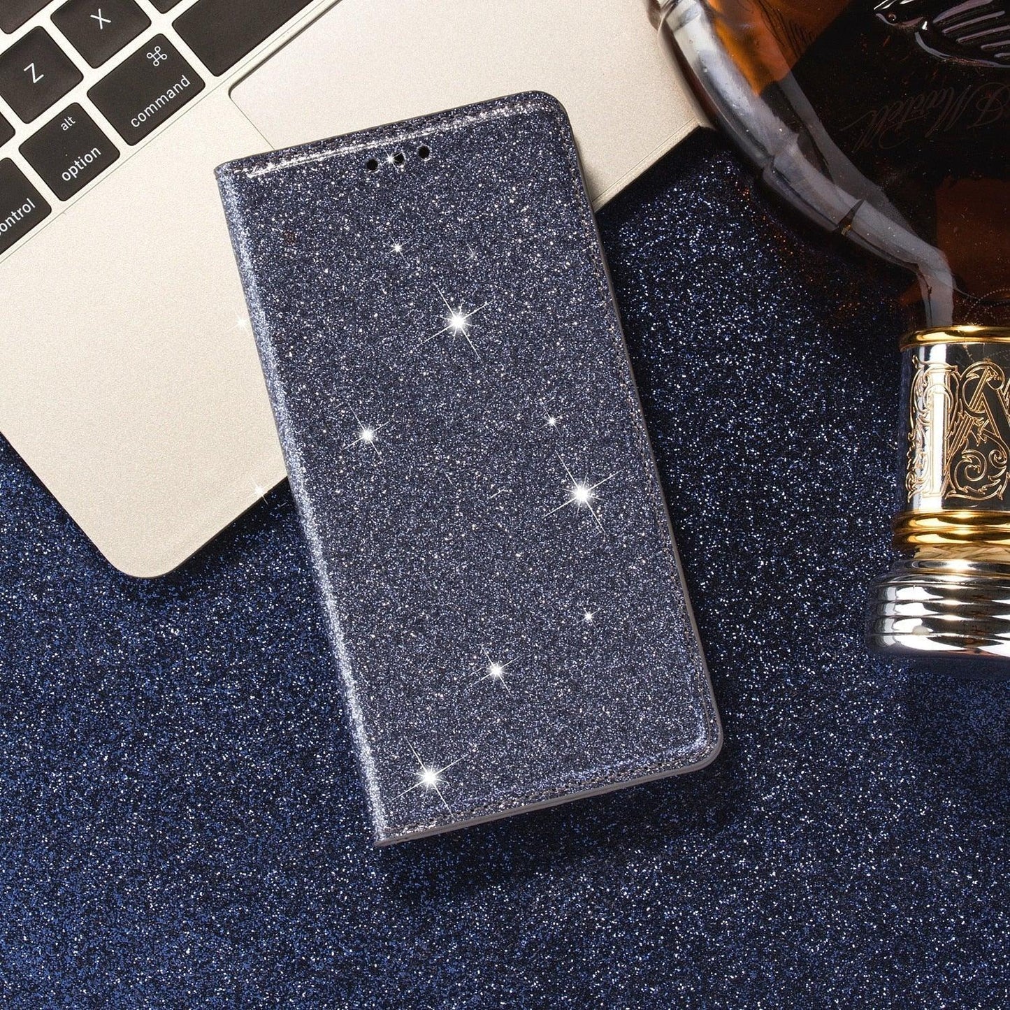 Glitter Leather Magnetic Flip Case for iPhone 14/13/12/11