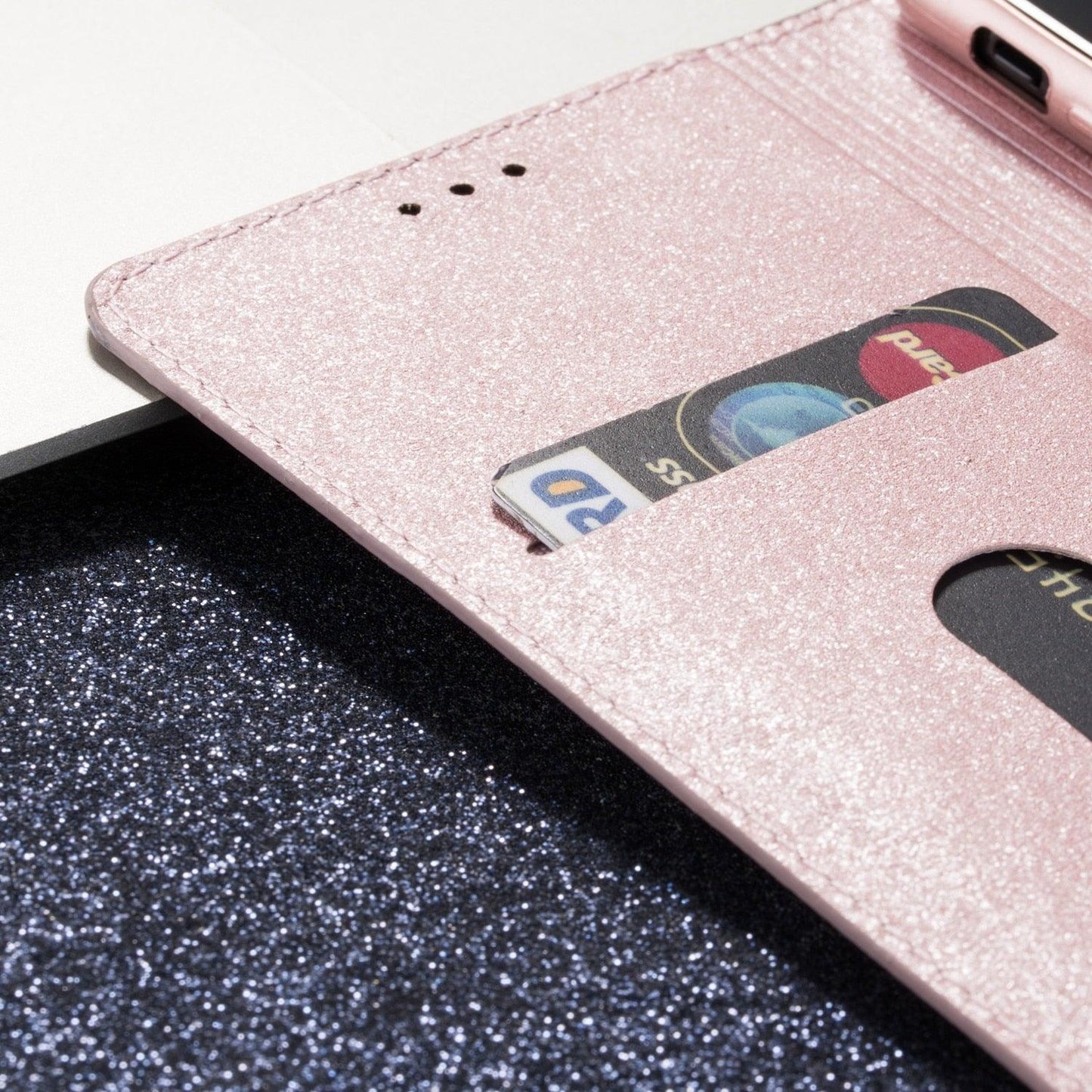 Glitter Leather Magnetic Flip Case for iPhone 14/13/12/11