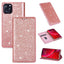 Glitter Leather Magnetic Flip Case for iPhone 14/13/12/11